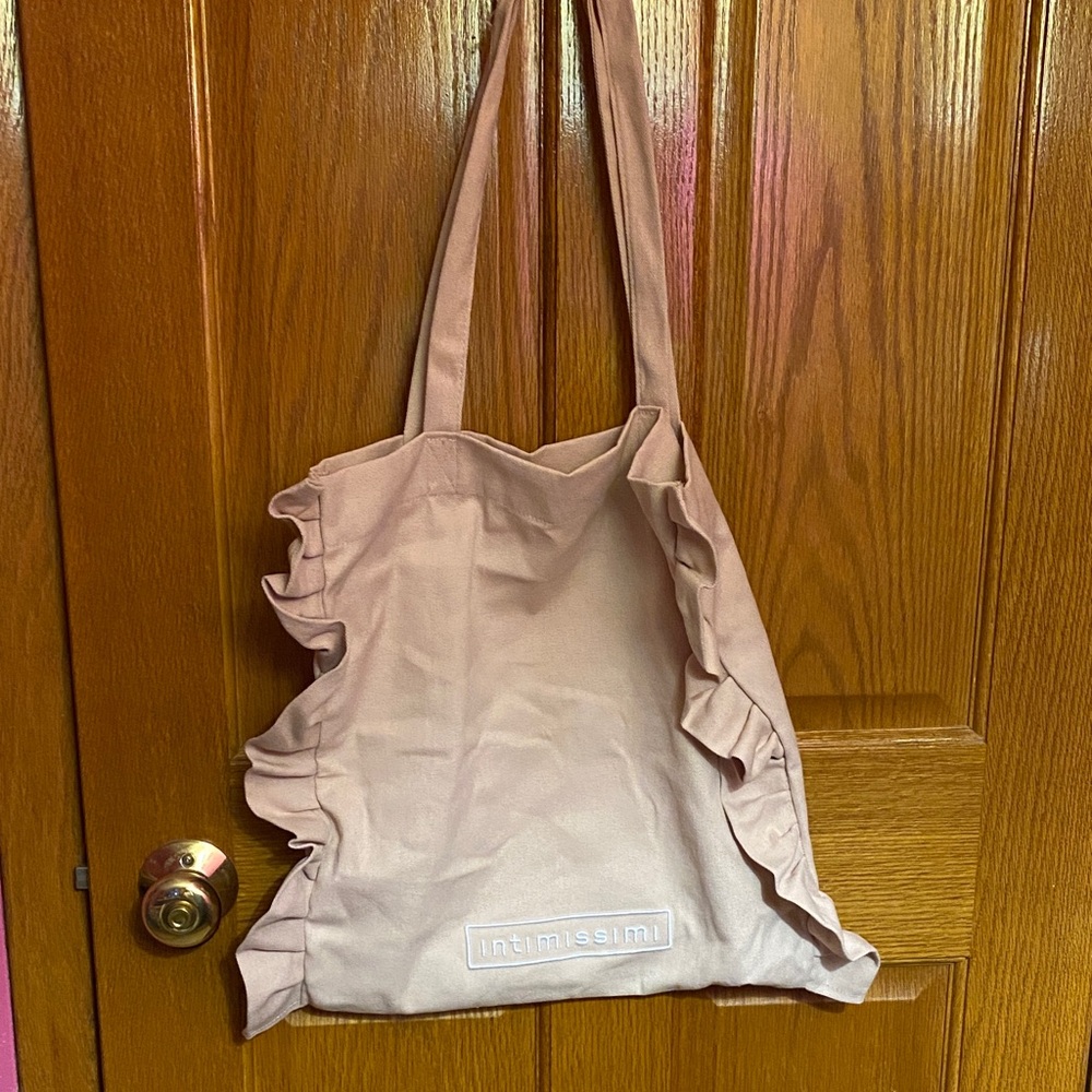 Intimissimi Ruffle Tote Bag - Soft Pink